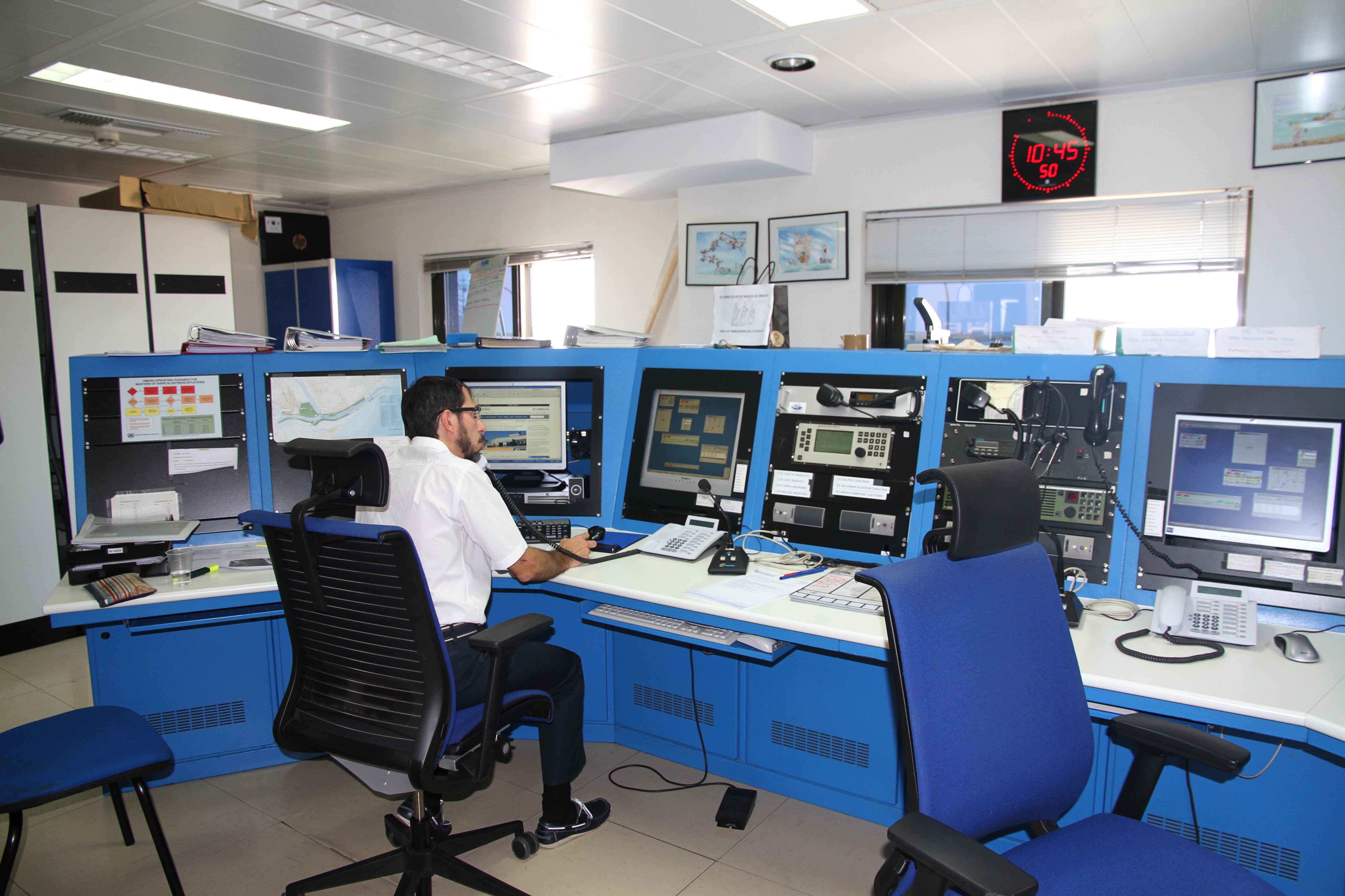 Centro de coordinación de salvamento Huelva por dentro