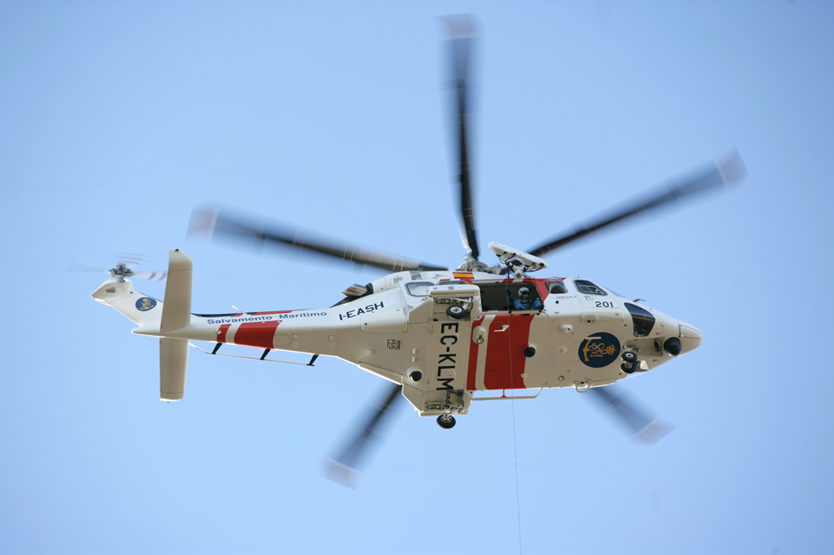 Helicóptero visto desde abajo