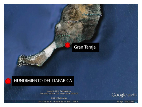 mapa localización Itaparica