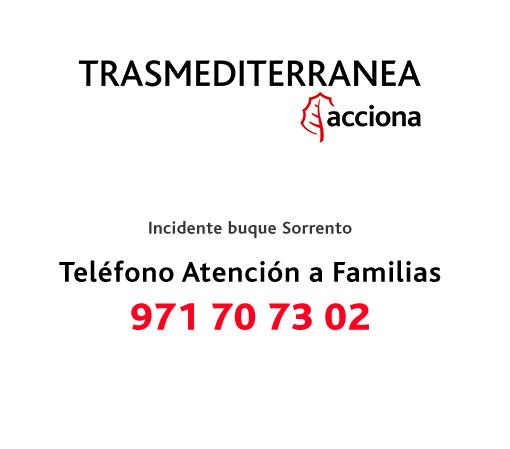 Trasmediterranea acciona número de teléfono atención a familias 917 70 73 02
