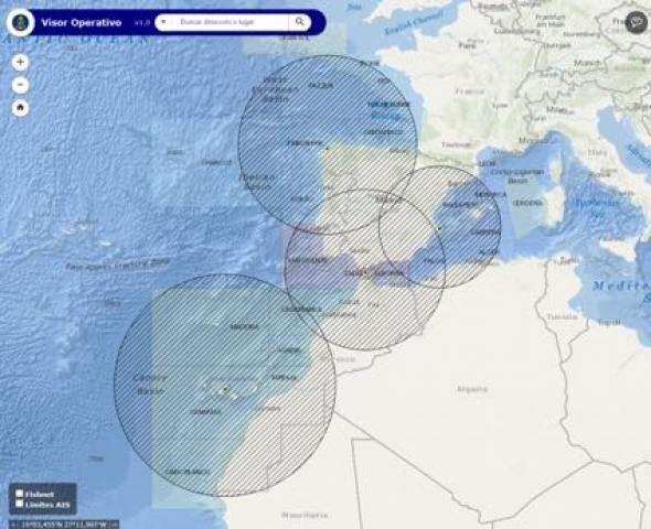 mapa de coberturas de emisiones NAVTEX