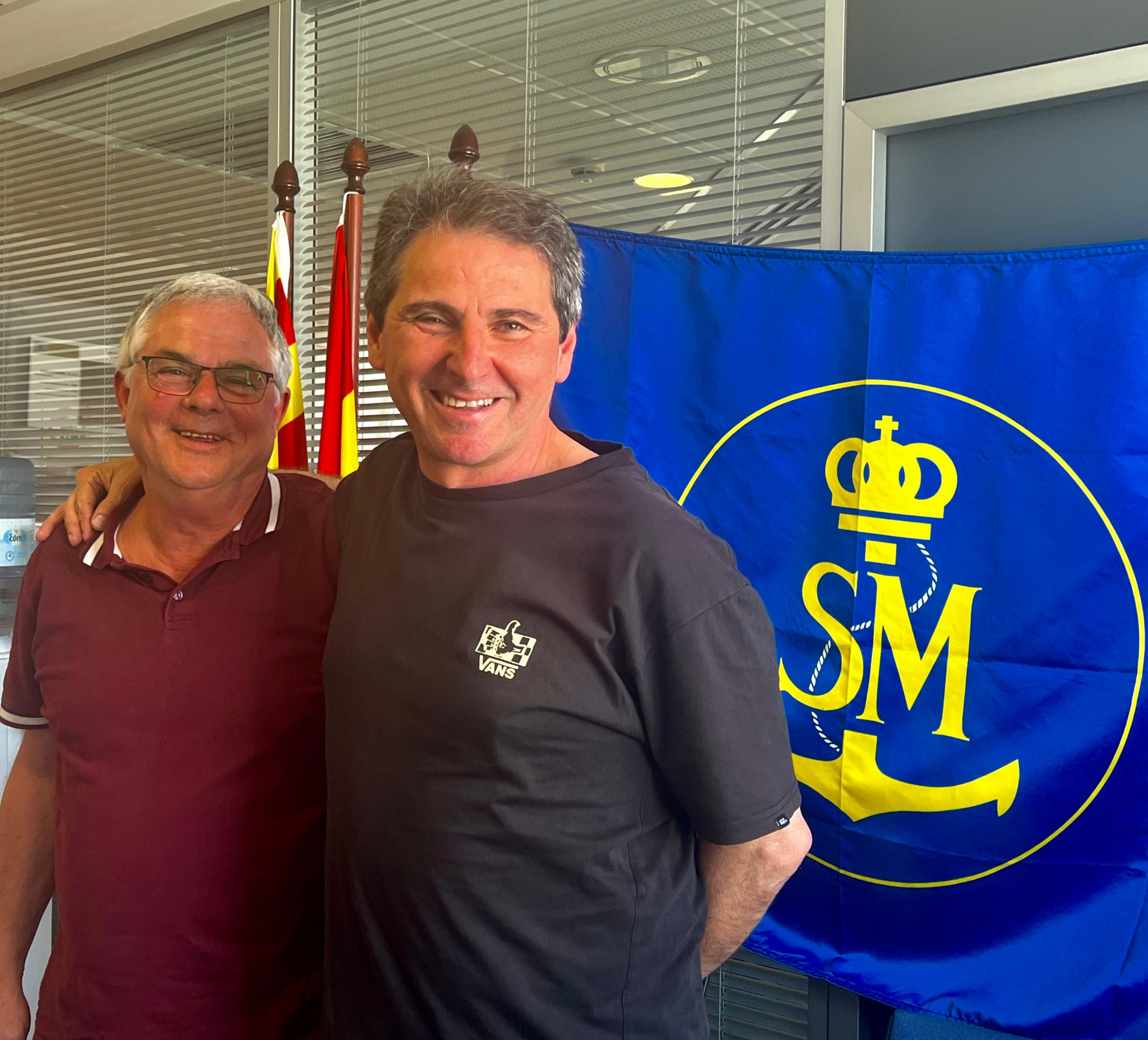 Ángel Casellas y José Antonio Fernández, toda una vida en la Salvamar Sirius
